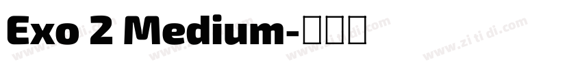 Exo 2 Medium字体转换